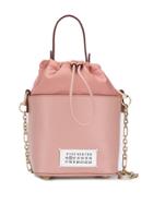 Maison Margiela Logo Patch Bucket Bag - Pink