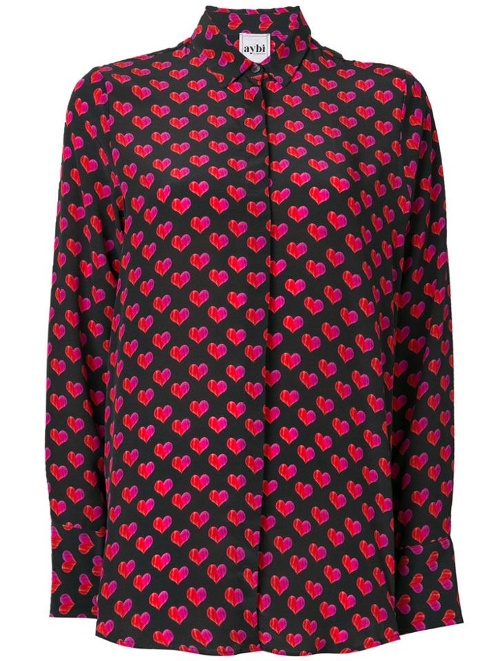 Aybi Heart Print Shirt - Multicolour