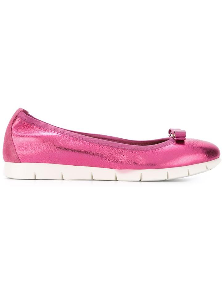 Salvatore Ferragamo My Sporty Ballerinas, Women's, Size: 35.5, Pink/purple, Nappa Leather/rubber