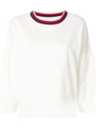 Chinti & Parker Loose Fit Sweatshirt - White