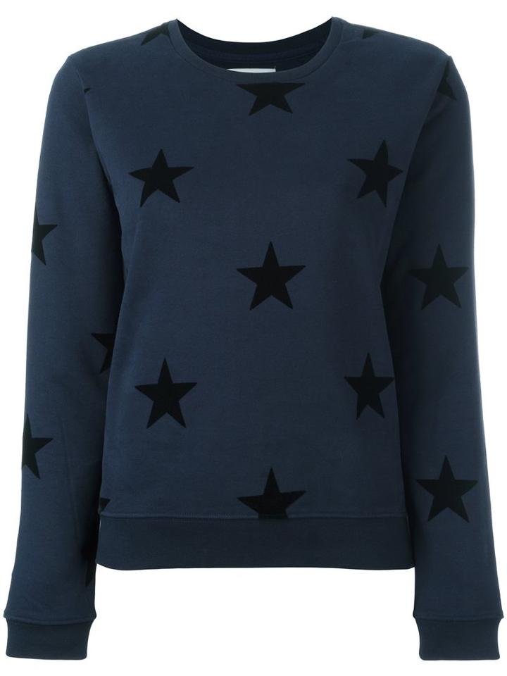 Zoe Karssen Star Print Sweatshirt, Women's, Size: Xl, Blue, Cotton