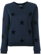 Zoe Karssen Star Print Sweatshirt, Women's, Size: Xl, Blue, Cotton