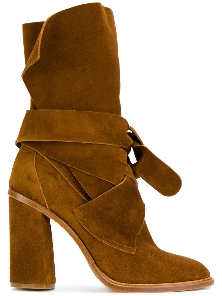 Casadei Tie-fastening Ankle Boots - Brown