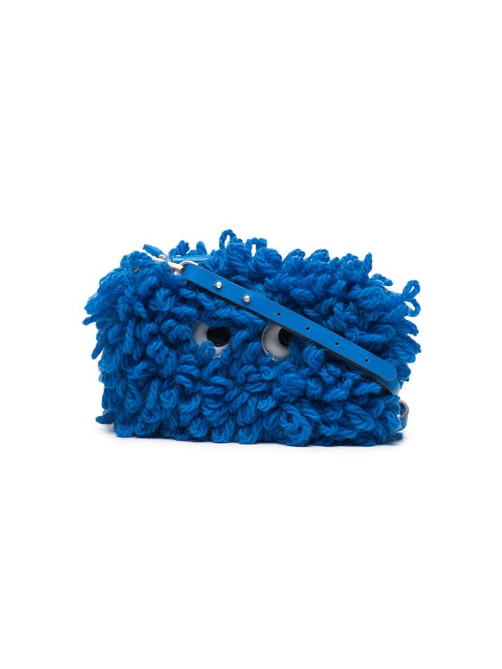 Anya Hindmarch Shag Shop Cross-body Bag - Blue