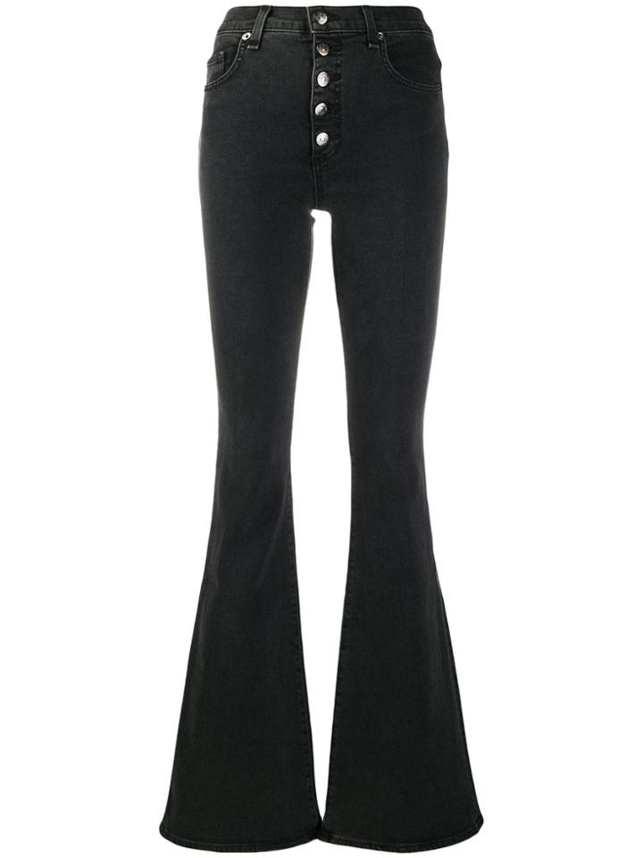 Veronica Beard Flared Hem Jeans - Black