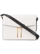 Hayward H Crossbody Bag, Women's, White, Calf Leather/calf Suede