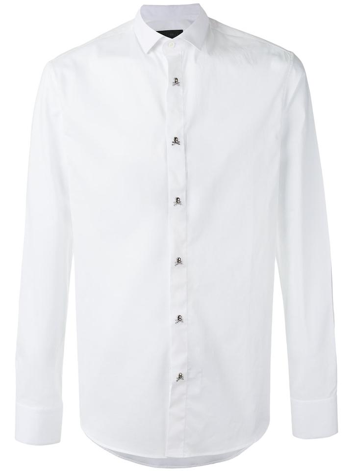 Philipp Plein - Bomb Shirt - Men - Cotton/spandex/elastane - M, White, Cotton/spandex/elastane