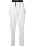 Marques'almeida Contrast Strap Tapered Trousers - White