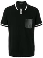 Versace Pocket Detail Polo Shirt, Men's, Size: Medium, Black, Cotton