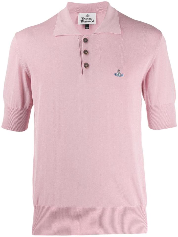 Vivienne Westwood Puff Sleeve Logo Shirt - Pink