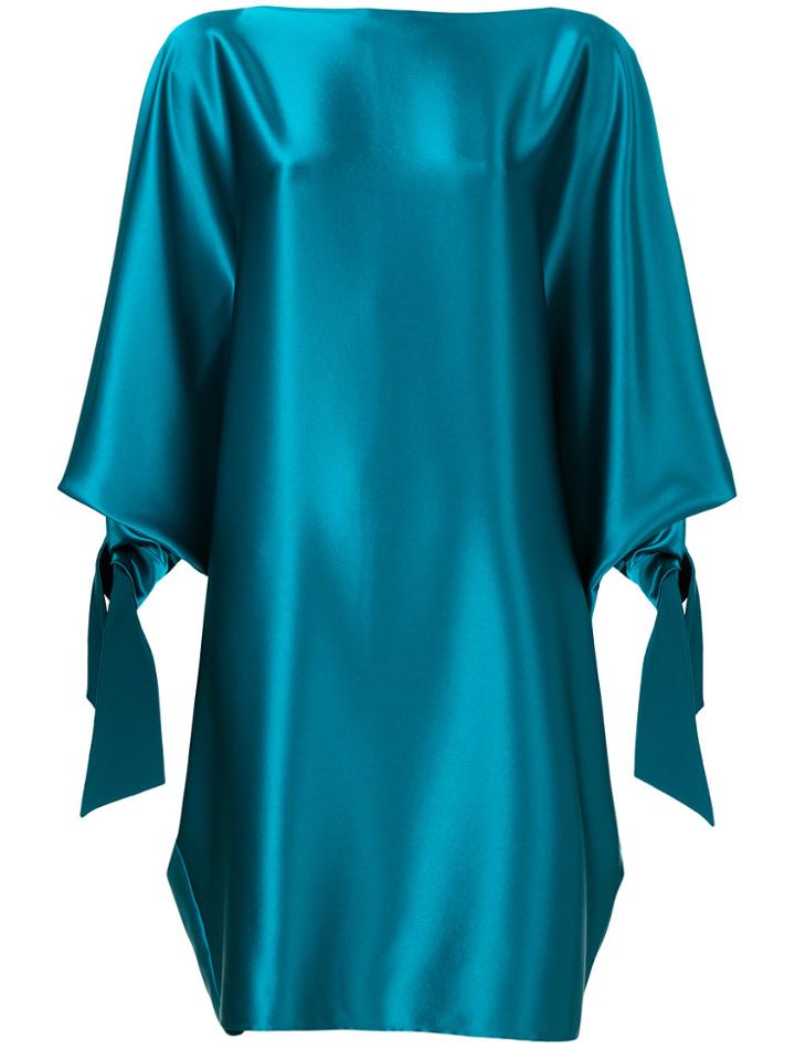 Gianluca Capannolo Metallic Flared Dress - Blue