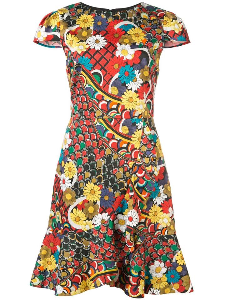Alice+olivia Kirby Floral Print Dress - Multicolour