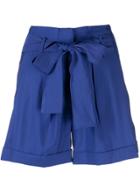 Liu Jo Tie Waist Shorts - Blue