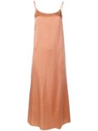 Uma Wang Metallic Slip Dress - Pink