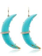 Andrea Fohrman Crescent Diamond Earrings - Gold