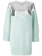 Aviù Sequin Jumper Dress - Green