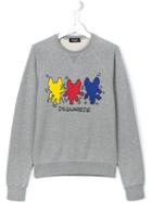 Dsquared2 Kids Printed Sweatshirt, Boy's, Size: 14 Yrs, Grey