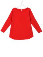 La Bottega Di Giorgia Teen Cropped Sleeves Top - Red