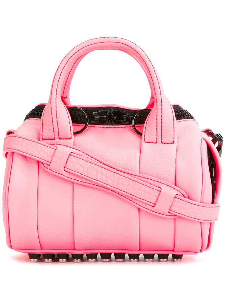 Alexander Wang Compact Shoulder Bag, Women's, Pink/purple, Calf Leather