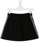 Kenzo Kids Teen Logo Stripe Skirt - Black