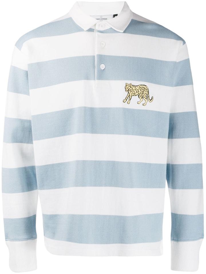 Rowing Blazers Striped Polo Shirt - Blue