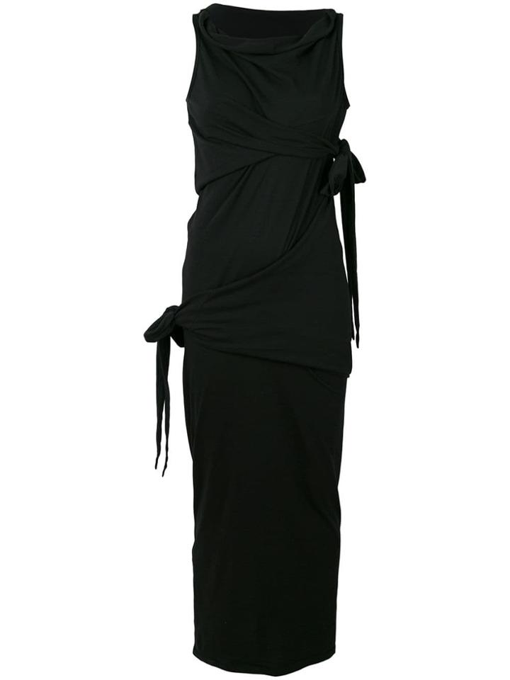 Rick Owens Drkshdw Deconstructed Jersey Dress - Black