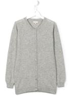 Cashmirino V-neck Cardigan, Girl's, Size: 14 Yrs, Grey