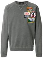 Dsquared2 Appliqué Patch Sweater - Grey