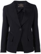 Vivienne Westwood Anglomania Single Button Blazer, Women's, Size: 44, Black, Polyamide/spandex/elastane/viscose/cotton
