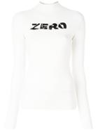 Alyx Zero Print Knitted Jumper, Women's, Size: Medium, White, Polyester/viscose