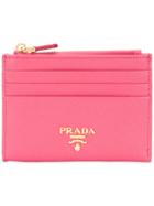 Prada Classic Card Holder - Pink & Purple