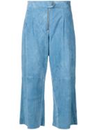Mih Jeans Hather Cropped Trousers - Blue