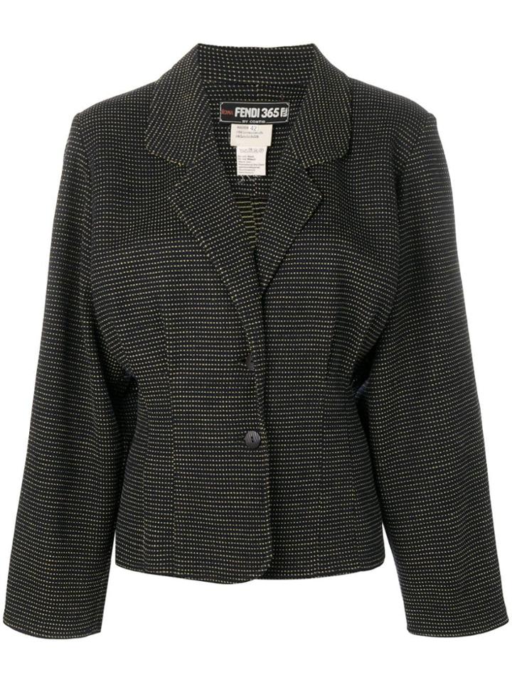 Fendi Vintage Dotted Jacket - Blue