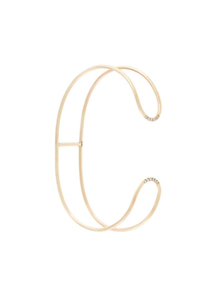 Jennie Kwon Diamond Double Cuff Bracelet - Gold