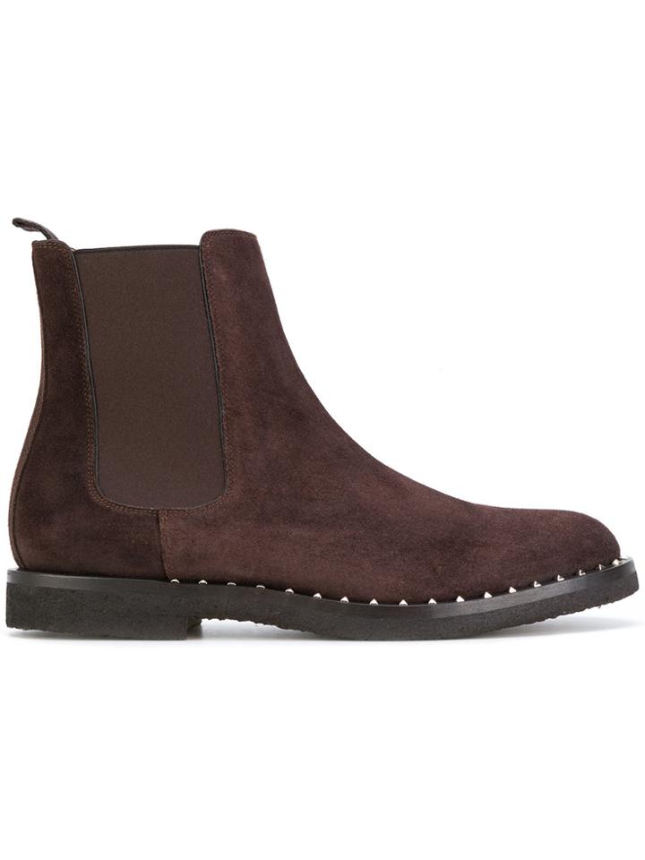 Valentino Valentino Garavani Rockstud Boots - Brown