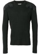 Maison Margiela - Shoulder Patch Jumper - Men - Cotton/wool - S, Grey, Cotton/wool