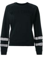 Zoe Karssen Wild Things Sweatshirt, Women's, Size: Xs, Black, Cotton