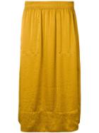Theory Elasticated Waistband Skirt - Yellow & Orange