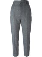 Haider Ackermann Houndstooth Trousers, Women's, Size: 38, Grey, Virgin Wool