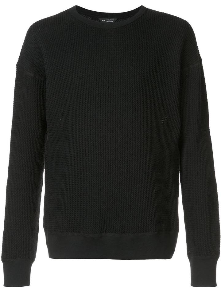 Wings+horns Thermal Jumper, Men's, Size: Large, Black, Cotton/polyamide/wool