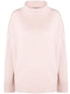 Ermanno Scervino Roll Neck Long Sleeve Jumper - Pink