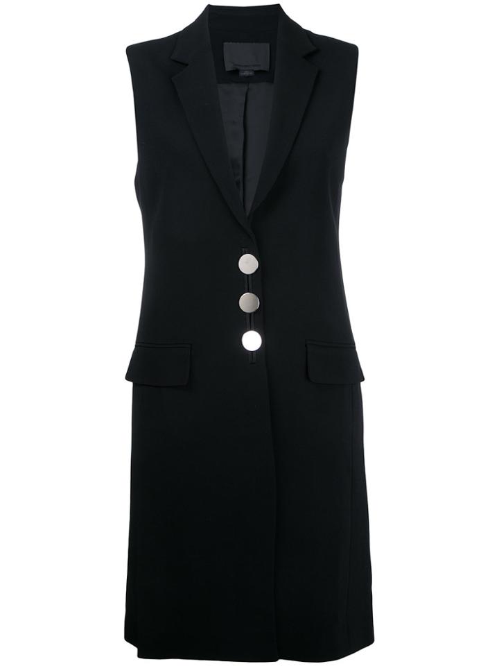 Alexander Wang Sleeveless Long Blazer - Black