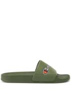 Champion M-evo Script Molded Sliders - Green
