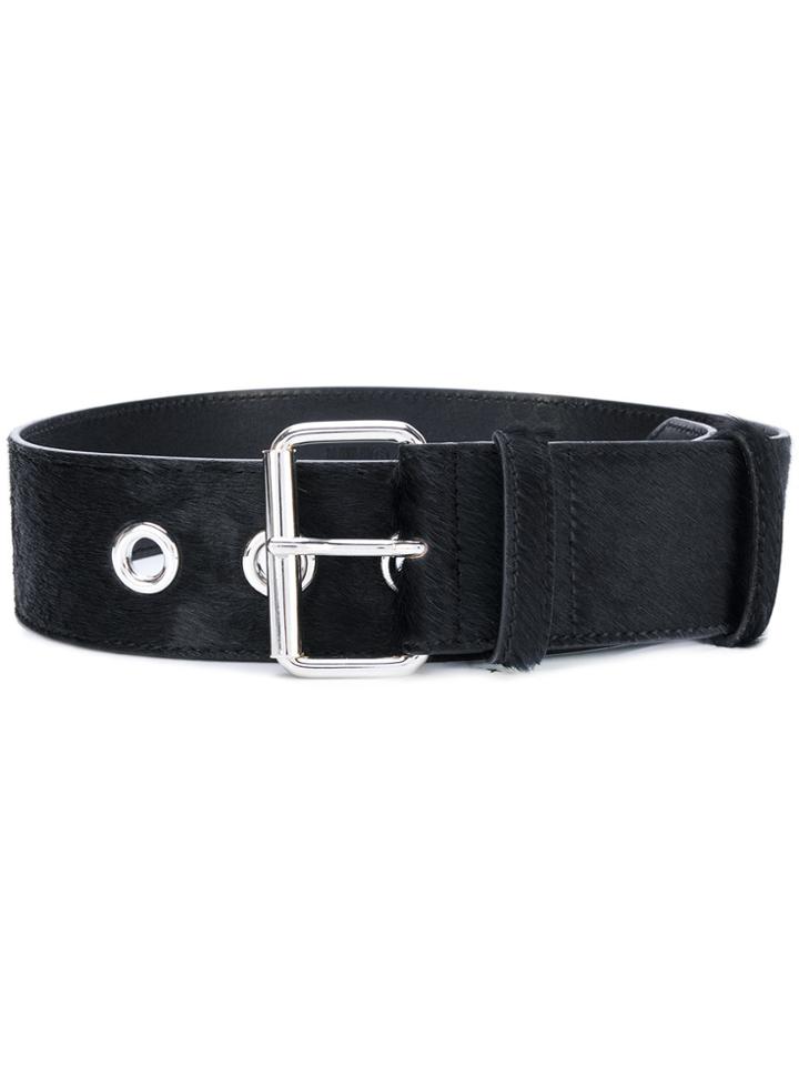 Mm6 Maison Margiela Classic Buckled Belt - Black
