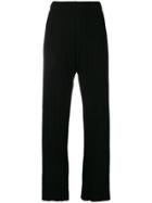 Simon Miller Straight Pleated Trousers - Black