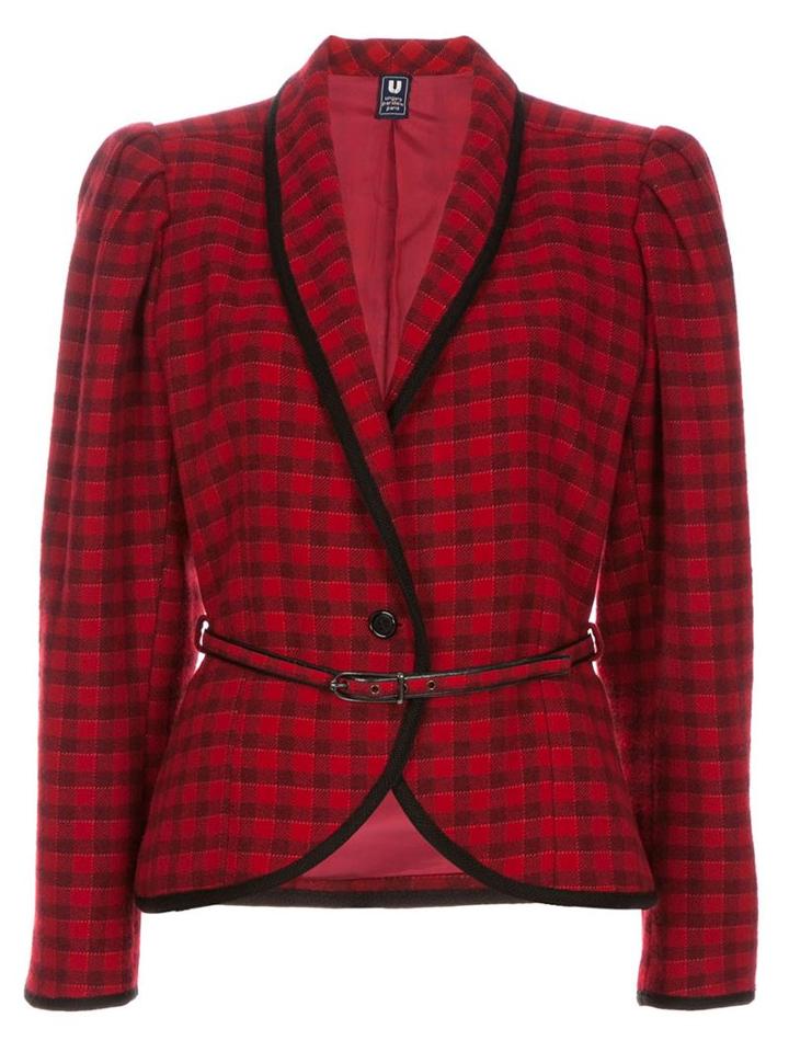 Emanuel Ungaro Vintage Tartan Pattern Blazer