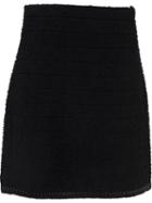 Sonia Rykiel Mini Skirt, Women's, Size: 40, Black, Linen/flax/polyamide/polyester/wool