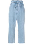 Zimmermann Flared Cropped Trousers - Blue