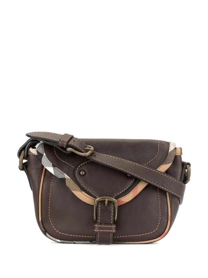 Burberry Pre-owned Checked Trim Handbag - Brown