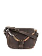 Burberry Pre-owned Checked Trim Handbag - Brown
